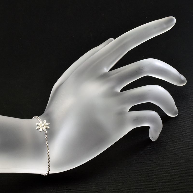 Tiffany Daisy Bracelet K18wg Diamond Flower